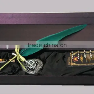 Hot Sale Personalised Custom Feather Pen Set thumbnail-1