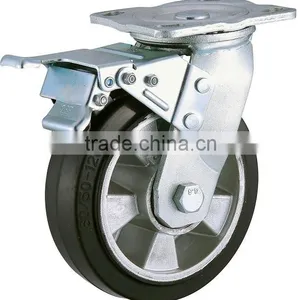 42-0015 Trolley Castor Wheel Price Medical Rubber Scaffold Wheels and Castors Heavy Duty Castor Wheel thumbnail-1