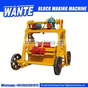 QT40-3b Low Price Concrete Block Machine,manual Electric Block Making Machine Eco Brick Machine thumbnail-1