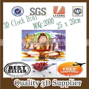 Guangzhou Lifeng Custom Design PET Lenticular 3d Clock Dial thumbnail-1