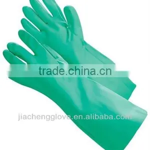 Green Nitrile Dipped Glove thumbnail-1