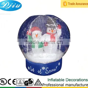 DJ-B-107 Outdoor Large Led Inflatable Christmas Snowglobe Decoration thumbnail-1