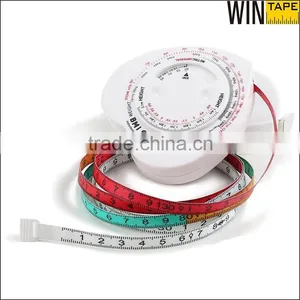 Heart 1.5meters Custom ABS Plastic Casing Body Fitness BMI Mini Retractable Tape Measure 7mm thumbnail-2