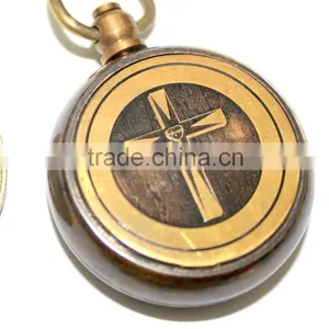 Brass Nautical Compass- Vintage Brass Locket Compass 13314 thumbnail-1