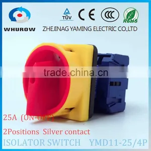 Isolator Switch YMD11-25/4P Load Break Switch Universal Power Cut off Switch 25A 4 Phase Changeover Cam Switch Sliver Contacts thumbnail-2