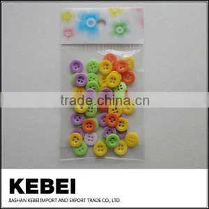 Colored Mini Plastic Button for Four Holes Button Crafts thumbnail-2