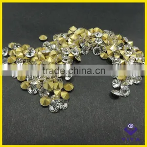 Cheap White Color Glass Rhinestone Point Back for Alphabet Letter thumbnail-2