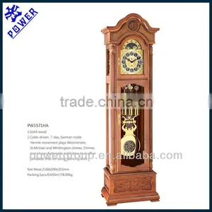 Grandfather Clock Chimes Every Quarter and Hour Automatic Night Time Shut-off High Quality PW1571HR thumbnail-1