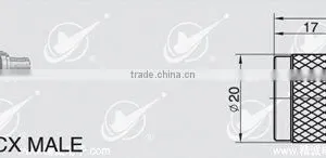 N to MCX Adapter,male to Male,50 Ohm thumbnail-1