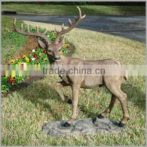 Home Decor Metal Bronze Elk Statue Sculpture for Sale thumbnail-2