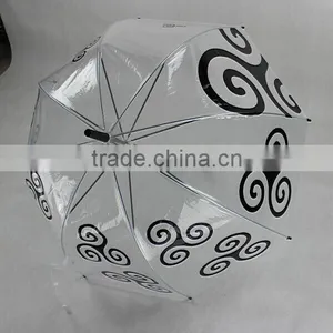 2015 Fashion Promotion Dome Transparent Umbrella thumbnail-3