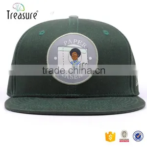 China Supplier Wholesale 100% Cotton Flat Brim Embroidery Stitched Printing Logo Snap Back Caps Hats thumbnail-1