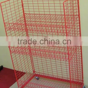 China Rolling Collapsible Wire Display Shelf With Quality Gurantee thumbnail-1