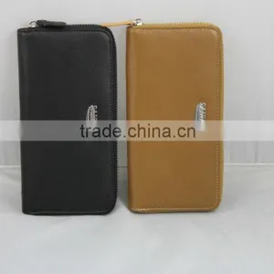High Quality New Fashion Promition Genuine Leather Men's Wallet With Customized Logo thumbnail-1