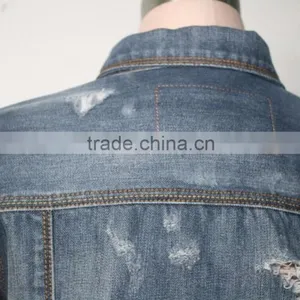 Women Spring Autumn PU Jeans Jacket Online Shopping thumbnail-6