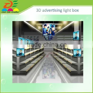 Custom Print Business Ceter Square 3D Light Box thumbnail-1