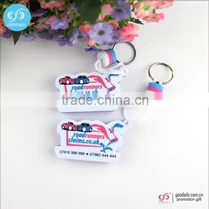 Guangzhou Keychain Manufacturers Low Price Custom Logo Eva Foam Plastic Key Holders thumbnail-5