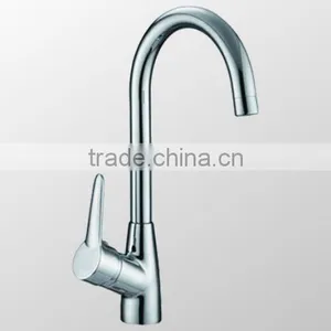 Chrome Promotion Product Brass 8 Years Guarantee Long Neck Kitchen Faucet thumbnail-6