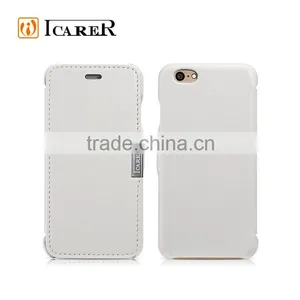 ICARER High Quality Luxury Genuine Leather Side Open Case for IPhone 6/6S thumbnail-2
