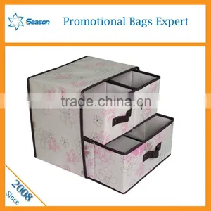 Ooem Non Woven Fabric Foldable Storage Box Clothes Storage Box Containing Box Supplier's Choice thumbnail-2