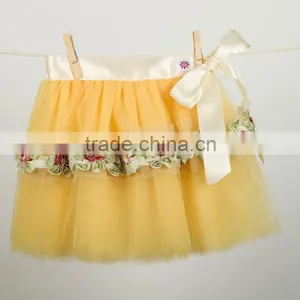 Casual Flowers Girl Dress Pattern Party Wholesale Sleeveless Tulle Lace Flower and Sation Flower Girl Dress Flower Girl Dress thumbnail-2