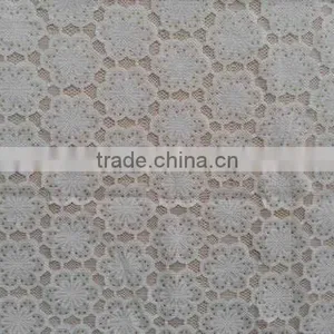 New Arrival YH003# Lace Fabric / High Quality Burning Flower Lace Fabric / New Design Garment Cloth Lace Fabric thumbnail-3
