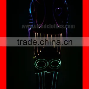 LED Fiber Clothing, Programmable Flashing LED Clothing thumbnail-3