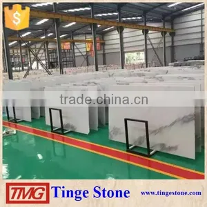 High Grade Polished White Marble With Black Veins Plates thumbnail-4