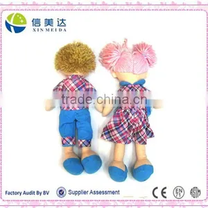 Plush Cute Boy and Girl Cloth Doll, Rag Doll thumbnail-2