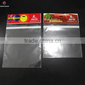 Custom Printed Bopp Header Plastic Bag With Euro Slot and Permanent Tape for Balloon Packaging thumbnail-2