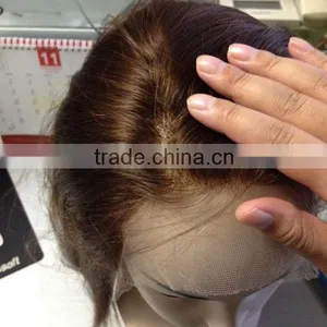Thick Human Hair Wig Human Hair Thin Skin Top Lace Wig Brazilian Body Wave Full Lace Wig thumbnail-2