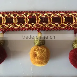 [YZLACE] Tassels Lace Curtains Wholesale 10100 thumbnail-3