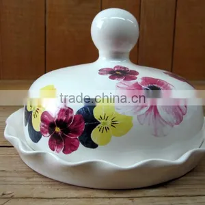 Factory Direct Flower Edge Shaped Ceramic Dish for Butter thumbnail-1