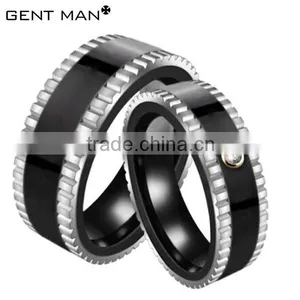 Ebay China Website 2015 Hot Sell Zirconia Ceramic Ring Ceramic Jewelery Black Ceramic Wedding Ring Ceramic Jewellery thumbnail-1