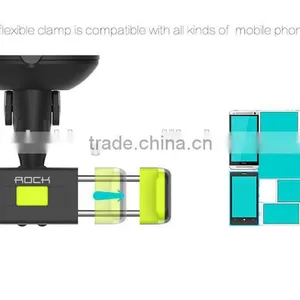 Rock Universal 360 Degrees Dashboard Windshield Car Phone Holder Stands for IPhone 7 6s Rotate Windshield Phone Holder thumbnail-3