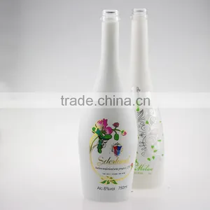 Hot Sale Good Quality Print Glass Bottles Frosted Alcohol Bottles Juice Wine Bottles thumbnail-3
