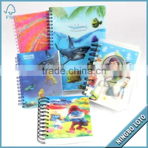 3D Covered Wholesale Paper Notebooks With Spiral thumbnail-1