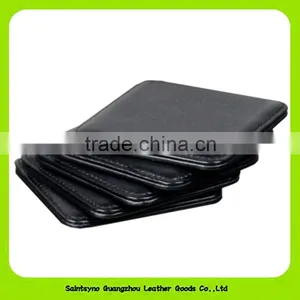 Super Soft Kitchen Bar Drink Coasters Set of 6 Artificial Leather Coasters With Holder 16033 thumbnail-5