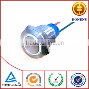 2014 New Hot Sale 19mm Metal Push Button Switch With LED Manufacture China thumbnail-2
