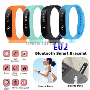Calling Remind IP67 Waterproof Swimming Pedometer Running E02 Fitness Smart Band thumbnail-5