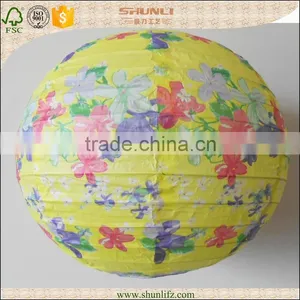 New Year Decoration Hanging Round Rice Paper Lantern thumbnail-6