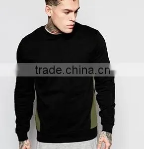 2016 New Fashion Custom Cheap Fleece Black Men Hoodie Sweatshirt thumbnail-1