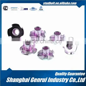 M6 Steel Cold Forged 4 Prongs Tee / T Furniture Locking Nuts thumbnail-4