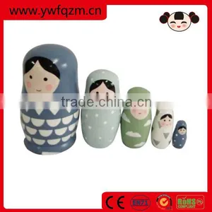 Cuete Girl Design Wholesale Wooden Russian Nesting Doll thumbnail-1