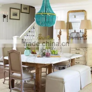 Fashional White Marble Top Dining Table Set thumbnail-3