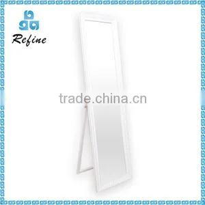 High Quality Unique Simeple Designed Durable White Standing Mirror Wholesale thumbnail-1