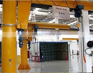 With High Precision BZD Model Heavy Duty 360 Angle Electric Slewing Jib Crane thumbnail-1