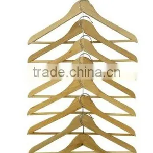 HEAD Set of 8 Curved Clothes Hanger Natural Color Wood thumbnail-3