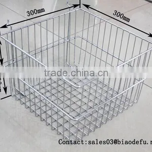 Metal Supermarket Basket Wire Mesh Basket thumbnail-3