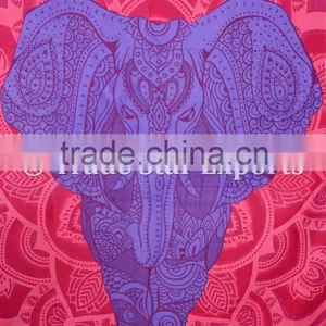 Ethnic Good Luck Indian Elephant With Lotus Mandala Home Decor Hippie Wall Art Bohemian Wall Hanging Tapestry thumbnail-4